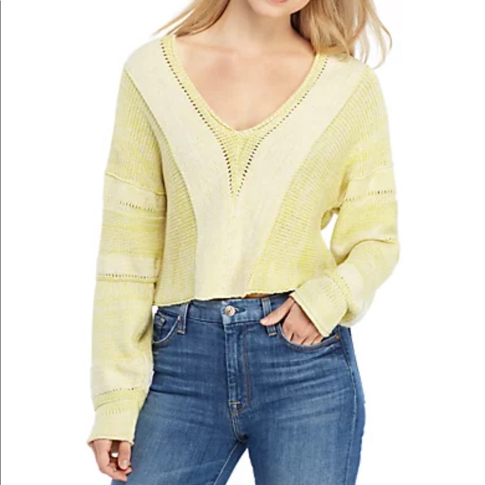 Free People Lemonade Stand Sweater Small - Picture 11 of 13